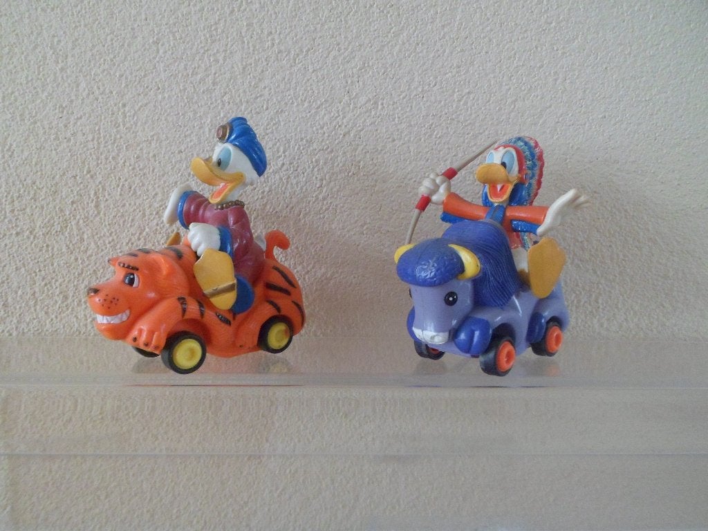 Dagobert en Donald poppetjes, Ophalen, Zo goed als nieuw