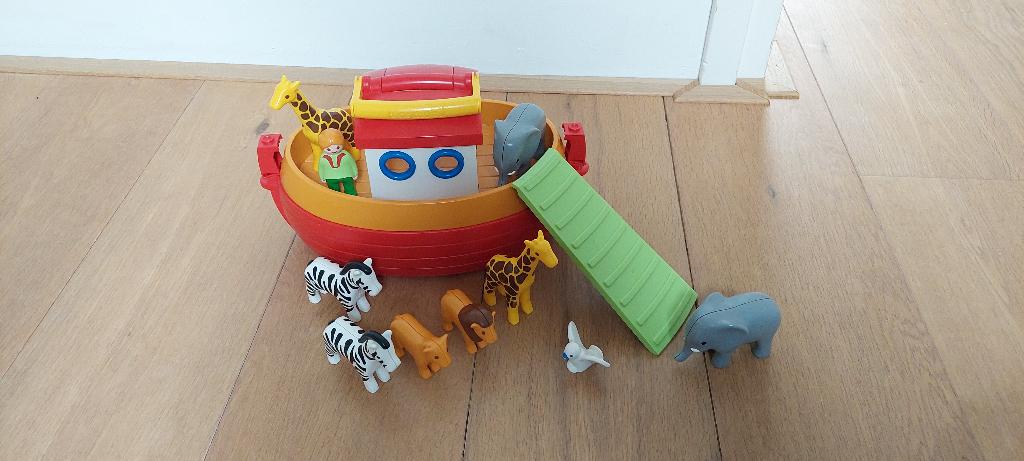 Playmobil 1.2.3 Ark Van Noach, Ophalen of Verzenden, Zo goed als nieuw