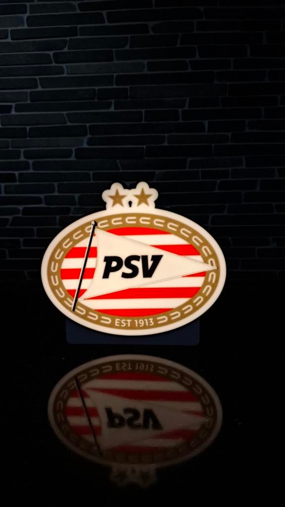 3D Geprinte PSV Lightbox - Uniek Cadeau voor Fans, Verzenden, Nieuw