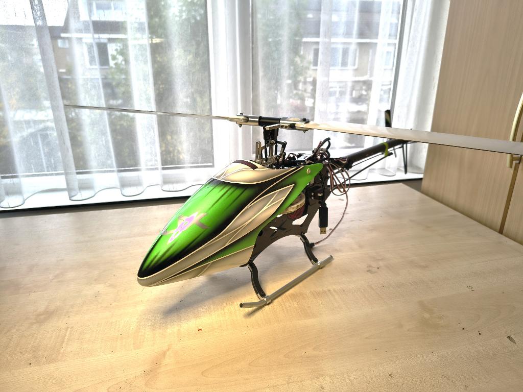 flybarless helicopter, Ophalen of Verzenden, Zo goed als nieuw, Elektro, Helikopter