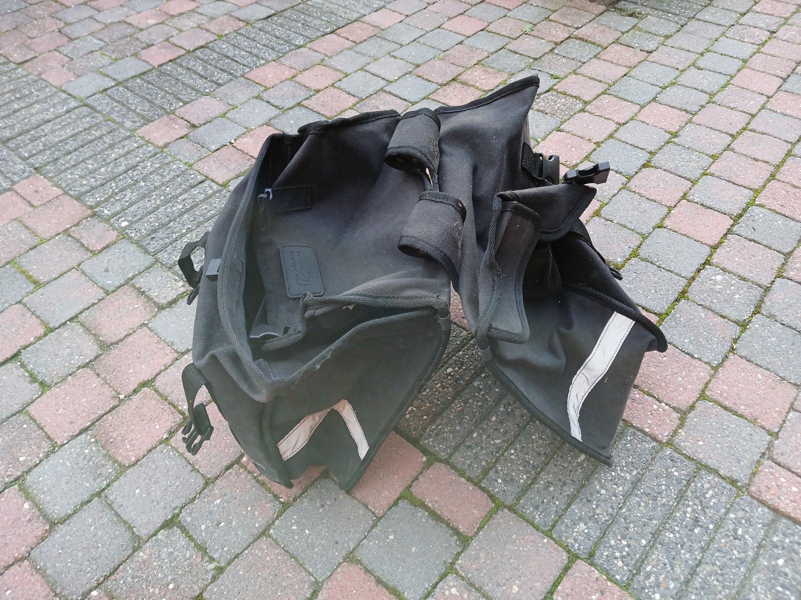 Dubbele fietstas - Handig voor al uw boodschappen, Ophalen, Gebruikt