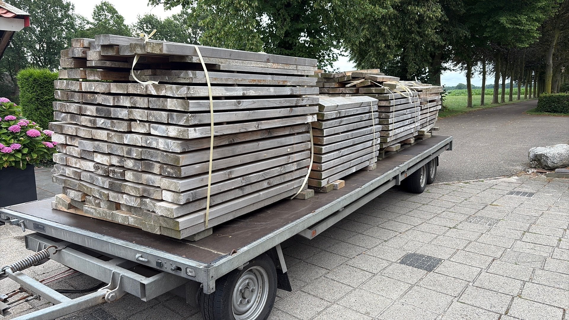 Hout, Ophalen, Zo goed als nieuw, 250 cm of meer, Balken