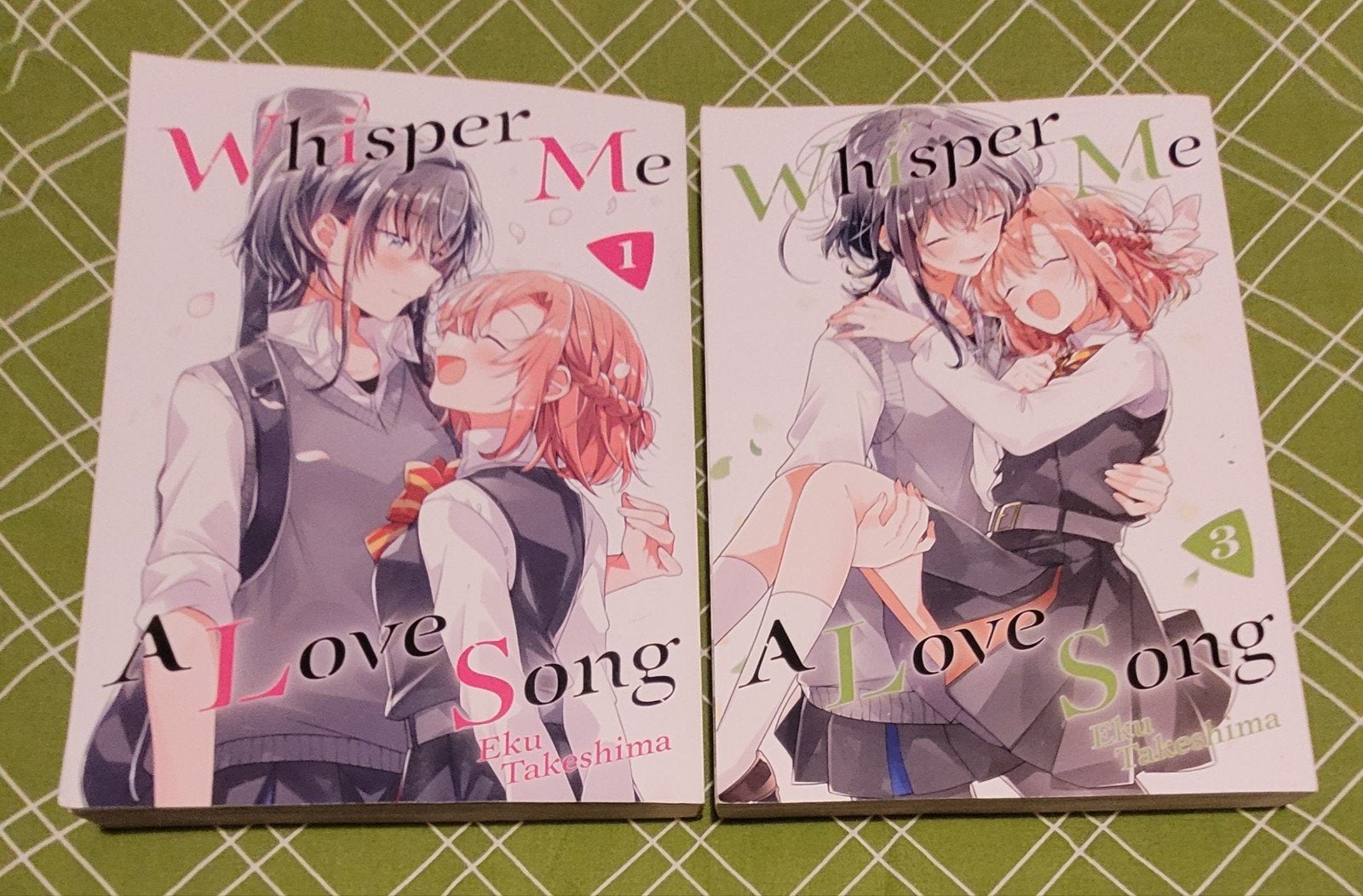 Whisper Me a Love Song vol. 1 en 3, Gelezen, Eku Takeshima, Ophalen of Verzenden, Japan (Manga)