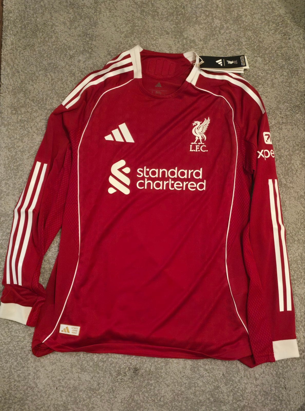 Liverpool 25/26 Thuisshirt Lange Mouwen - Nieuw Maat L, Kleding | Heren, Maat 52/54 (L), Nieuw, Ophalen of Verzenden, Adidas