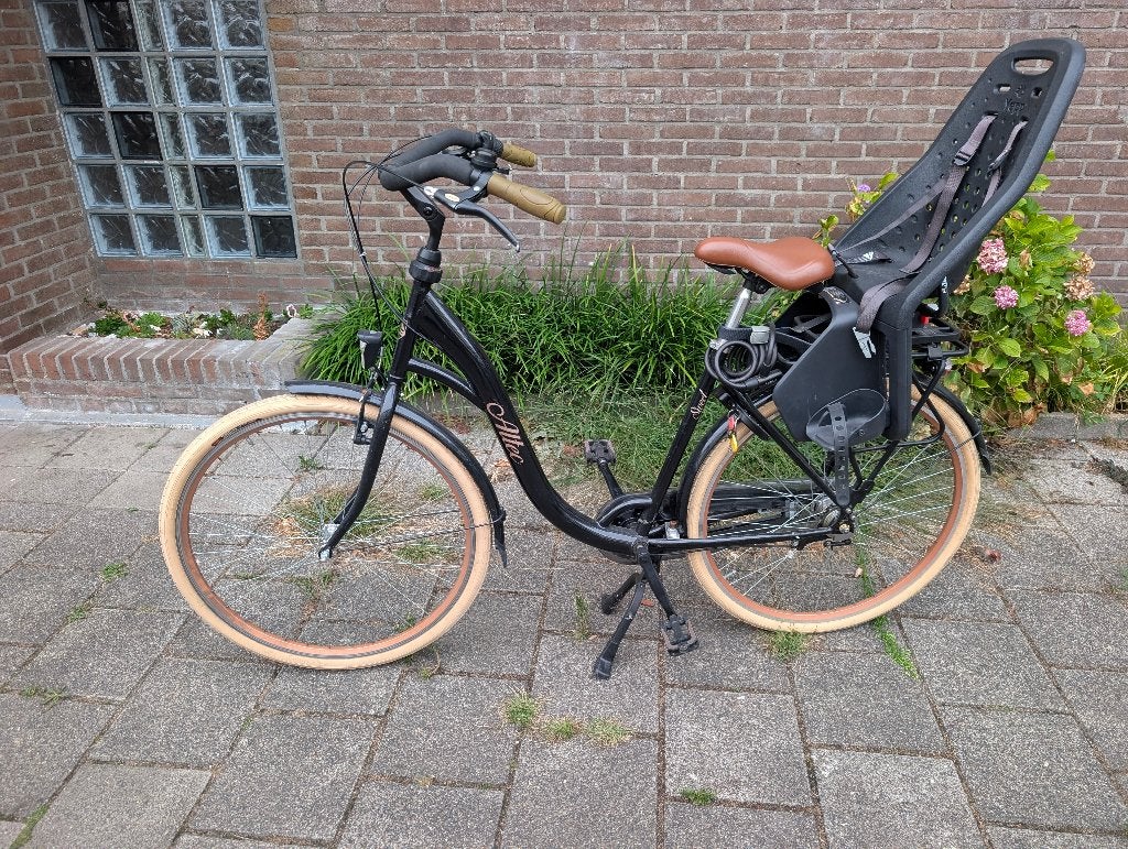 Mamafiets, Fietsen en Brommers, Fietsen | Dames | Moederfietsen, Zo goed als nieuw, Versnellingen, Schijfrem, 1 zitje