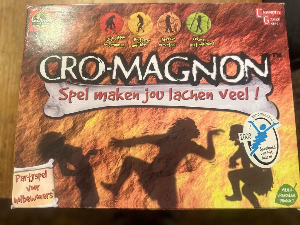 Cro-Magnon Partyspel voor Holbewoners - University Games, Drie of vier spelers, Ophalen, Gebruikt