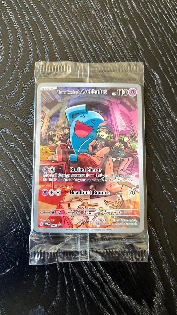 SVP 203 Team Rocket’s Wobbuffet promo sealed, Ophalen of Verzenden, Zo goed als nieuw