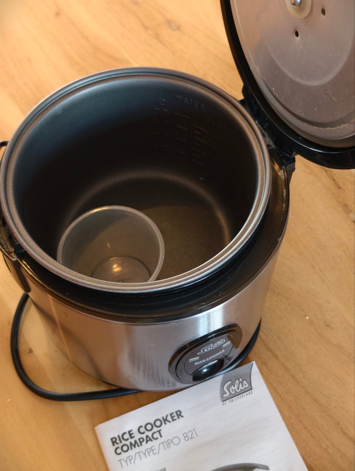 Solis Rice Cooker Compact Typ/Tipo 821 - Rijstkoker, Witgoed en Apparatuur, Ophalen of Verzenden, Zo goed als nieuw