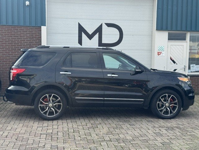 Ford FORD EXPLORER LIMITED 3.5 V6 4WD -EU -7 pers.-Pano dak, Euro 5, Gebruikt, Zwart, 2102 kg