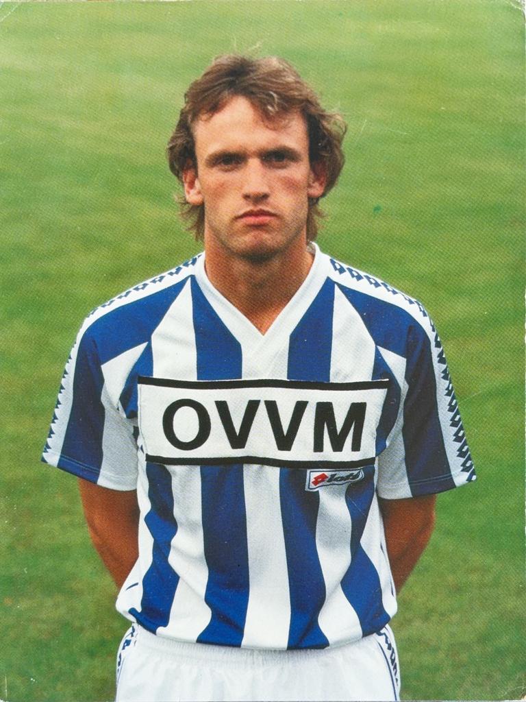 Spelerskaart Lubbe van Dijk - SC Veendam - seizoen 1988/1989, Verzamelen, Verzenden, Zo goed als nieuw, Ajax, Spelerskaart