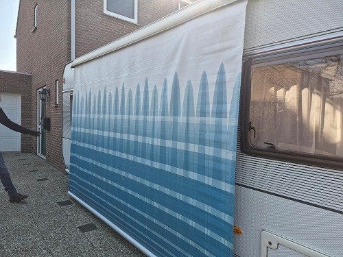 Zakluifel omnistor 3,5m caravan, Ophalen, Gebruikt