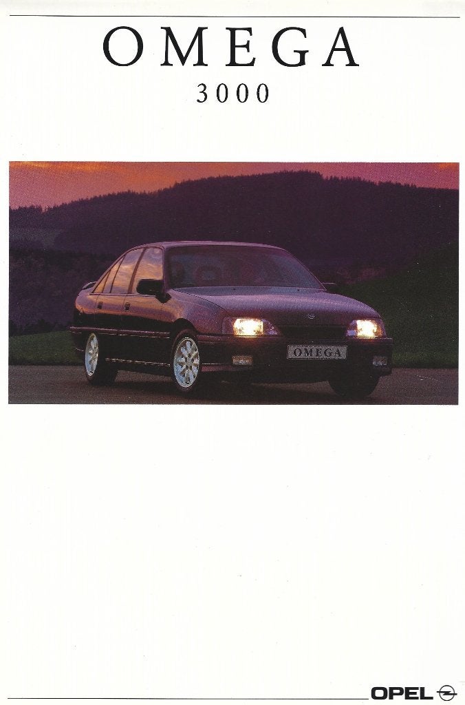 Brochure Opel Omega 3000 1991, Ophalen of Verzenden, Gelezen, Opel