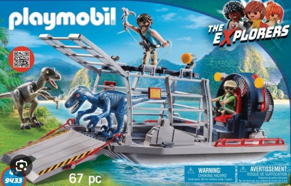 Playmobil The Explorers 9433 Dinosaurus Transportboot, Complete set, Ophalen of Verzenden, Zo goed als nieuw, Boot/Schip