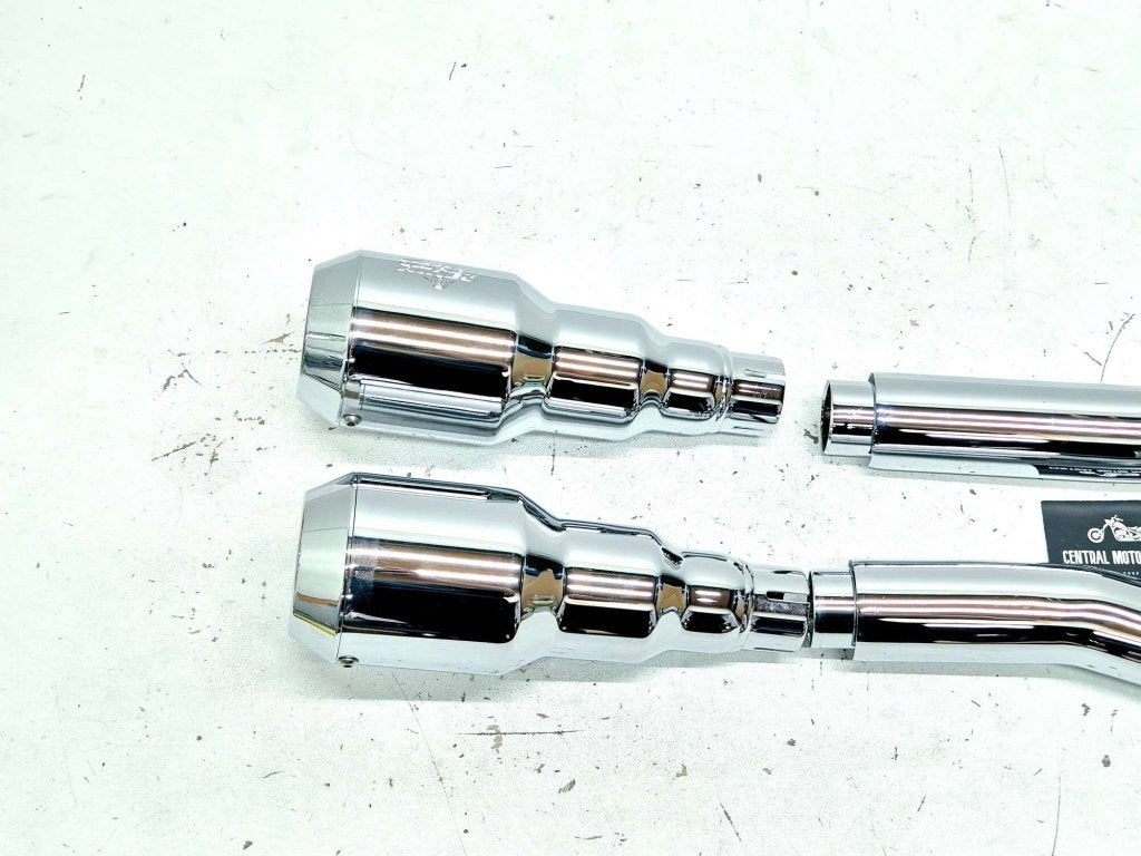 Chromen Hi-Output Grenades uitlaat Softail 1984-2017, Niet ingevuld, Nieuw, Ophalen of Verzenden, Niet ingevuld