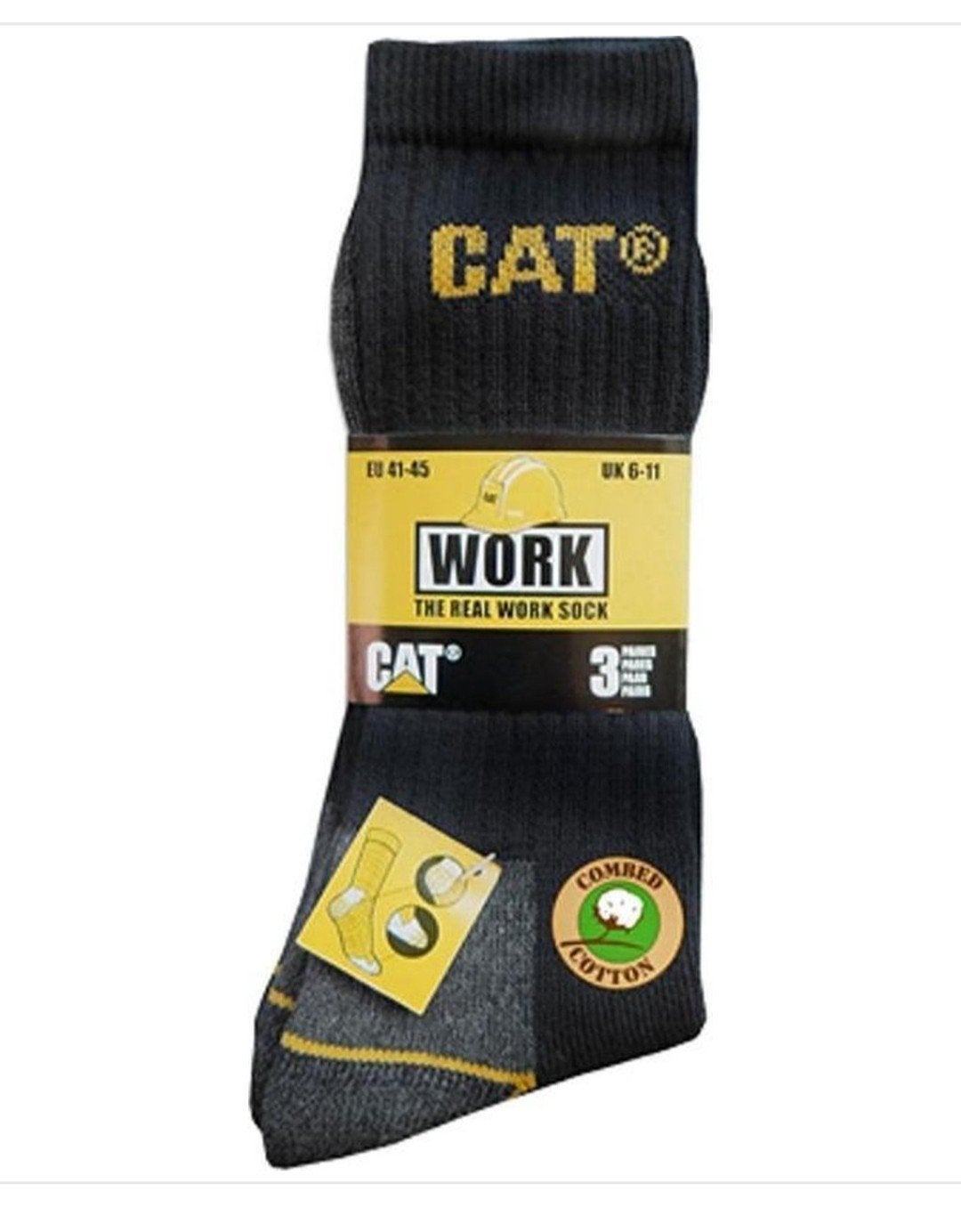 12 paar CAT werksokken maat 43-46, Kleding | Heren, Zwart, Ophalen of Verzenden, CAT, Nieuw