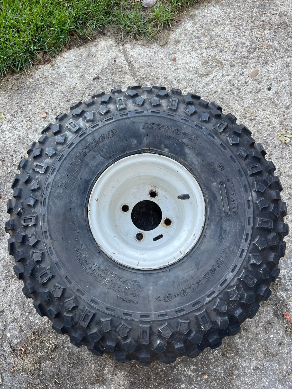 Golfcar wielen 22inch dunlop banden 4x100 AT 22x10-8 golfkar, Sport en Fitness, Golf, Ophalen, Zo goed als nieuw, Golfkar
