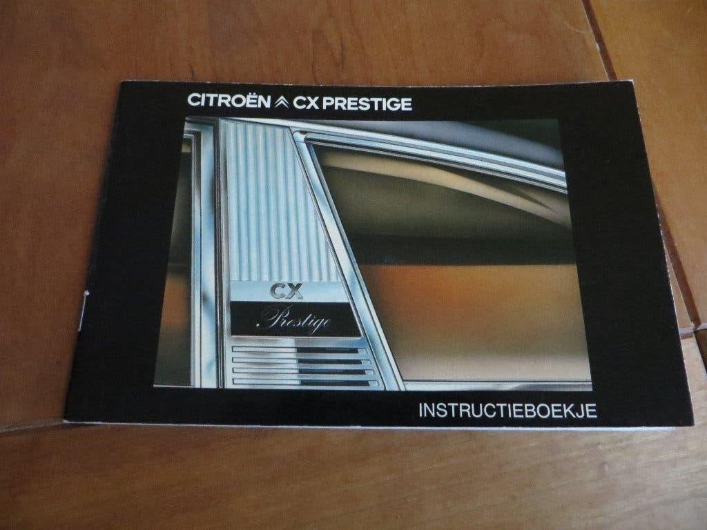 Instructieboek Citroen CX Prestige 1979, zeer mooi!, Auto diversen, Handleidingen en Instructieboekjes, Ophalen of Verzenden