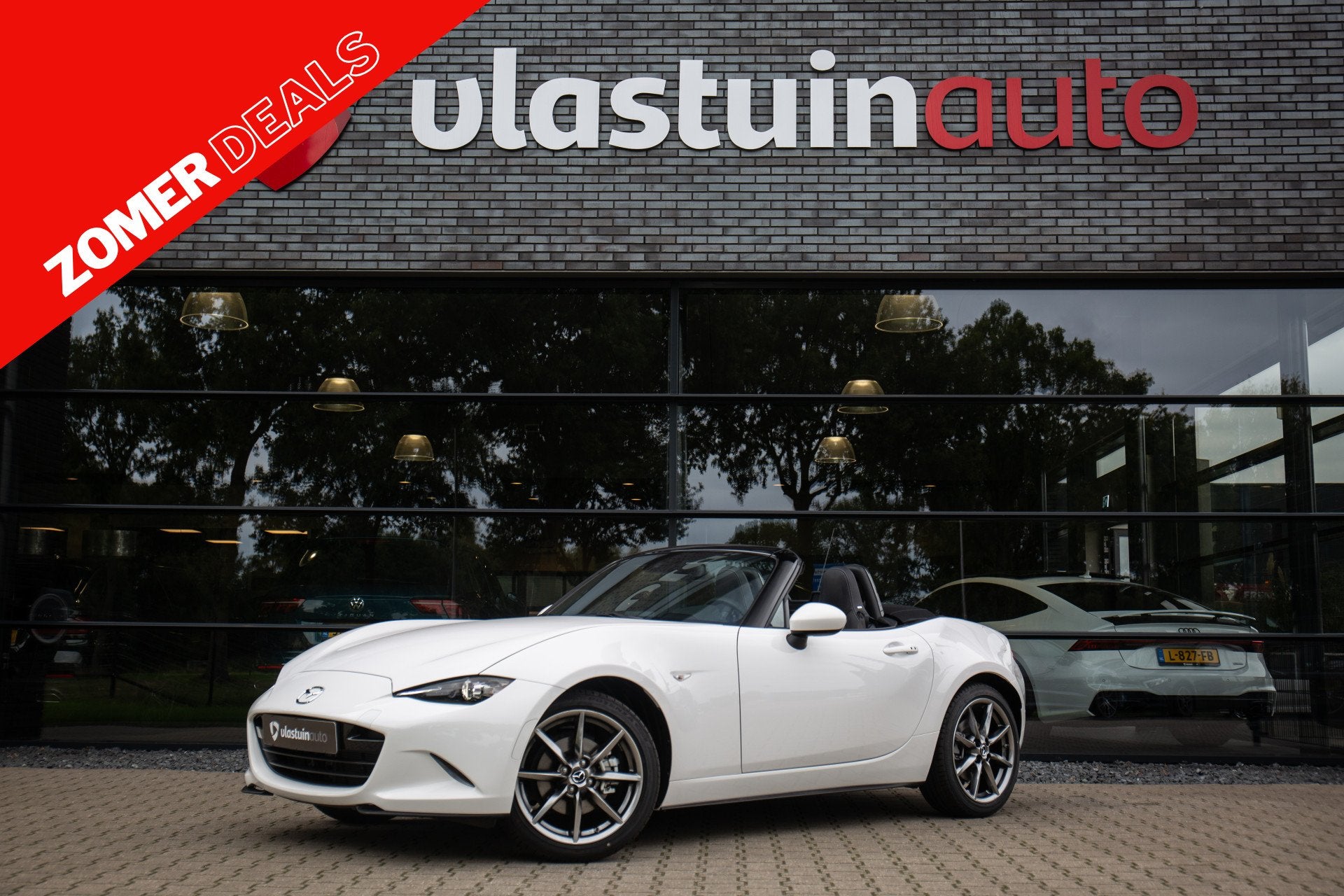 Mazda MX-5 2.0 SkyActiv-G 184 Exclusive Line , Carplay, Acht, 1998 cc, Achterwielaandrijving, Gebruikt, Zwart