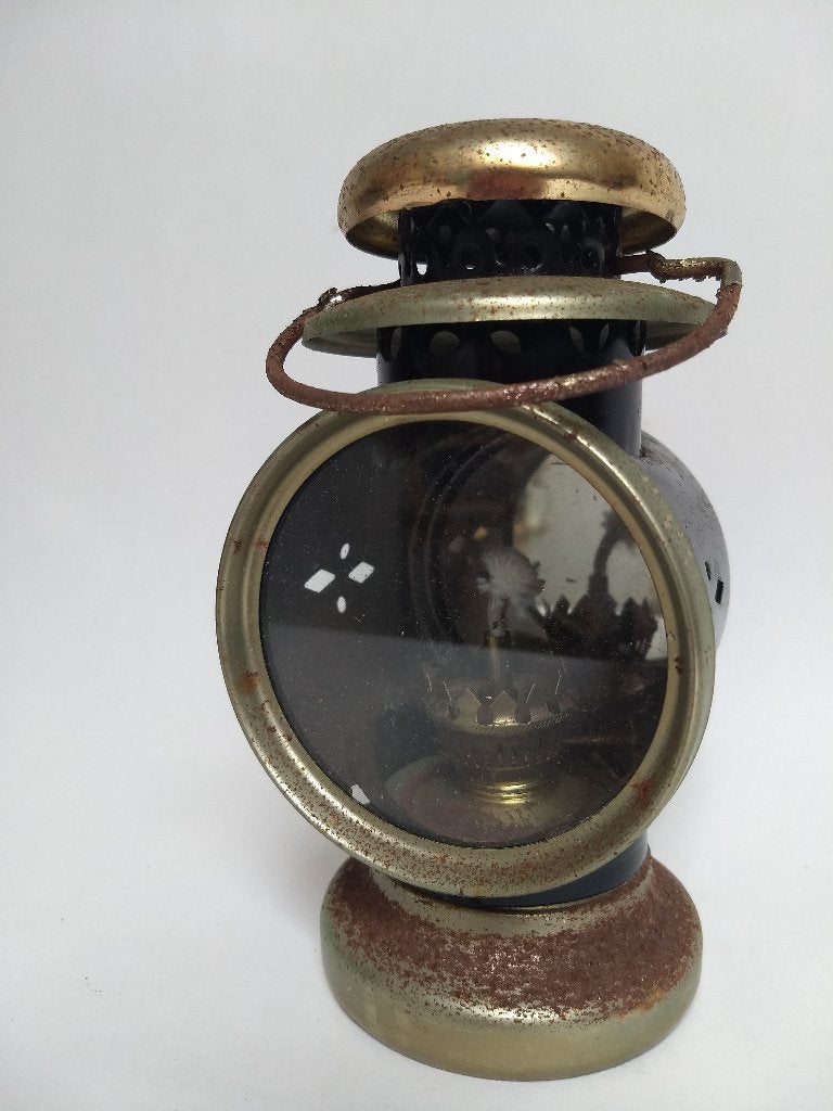 vintage draagbare olielamp, Ophalen