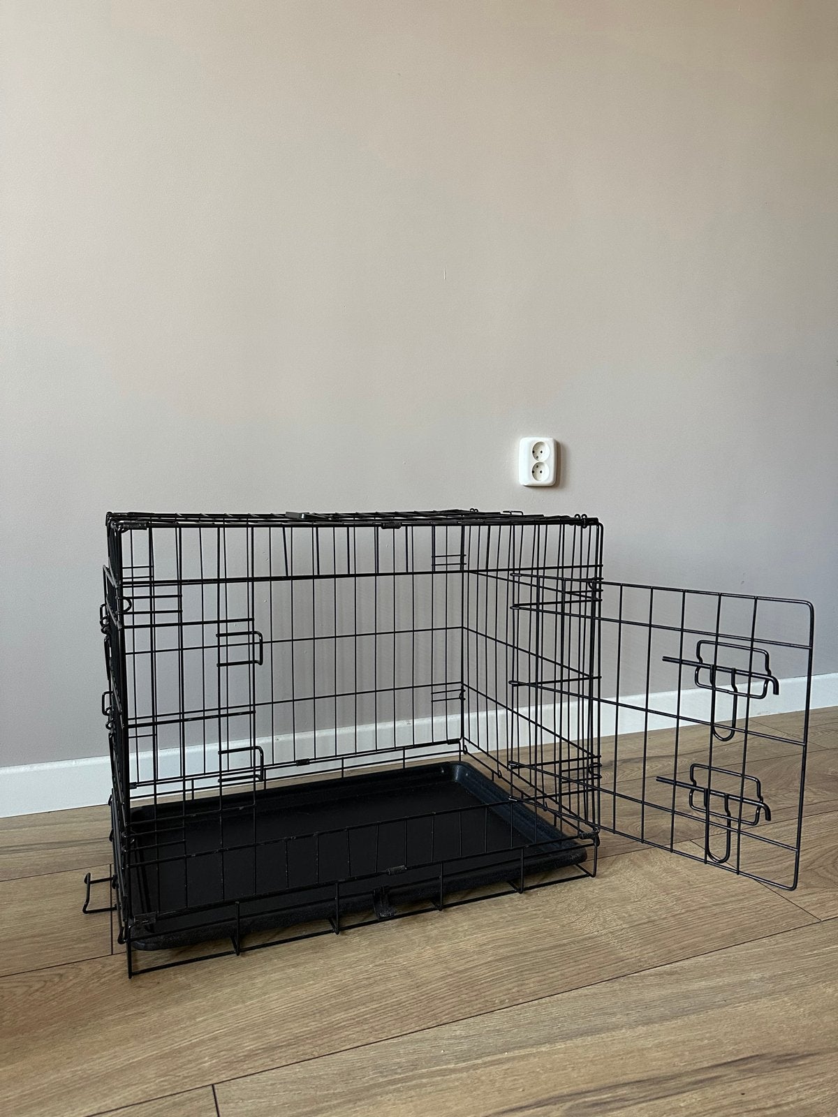 Adori Bench 2-Deurs Zwart - Hondenbench - 62x44x50 cm, Dieren en Toebehoren, Ophalen, Zo goed als nieuw