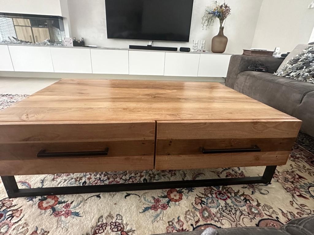 Te koop: prachtige massief houten walnoot, Ophalen, 100 tot 150 cm, 50 tot 100 cm, Zo goed als nieuw