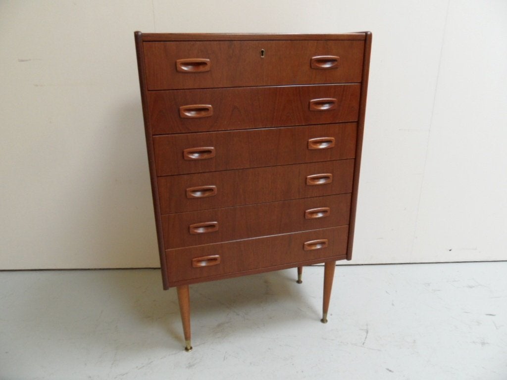 Vintage ladekast fifties  Mid Century, Gebruikt, Onbekend, 3 of 4 laden, Onbekend
