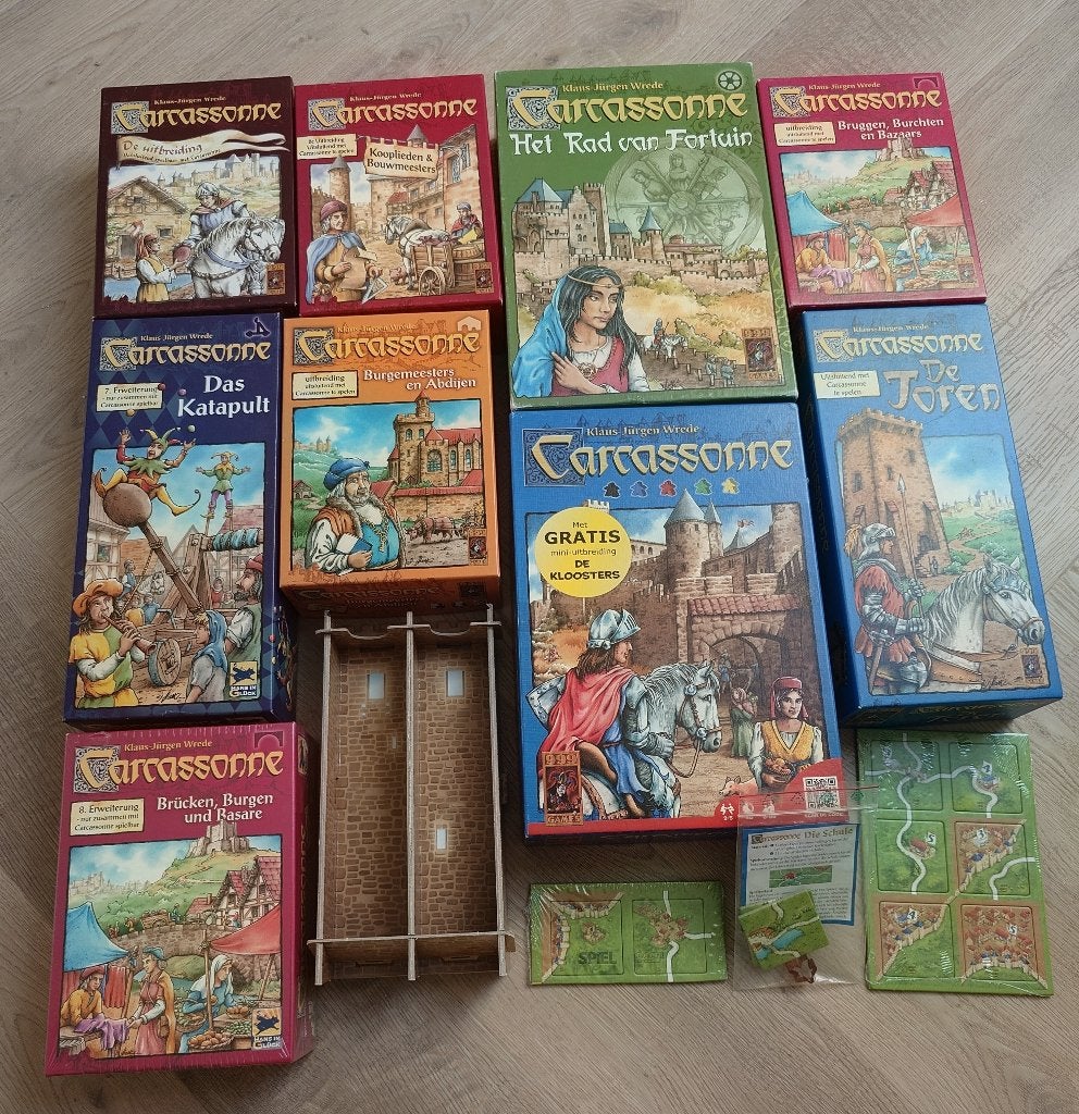 Carcassonne uitbreidingen, Vijf spelers of meer, Ophalen of Verzenden, Zo goed als nieuw