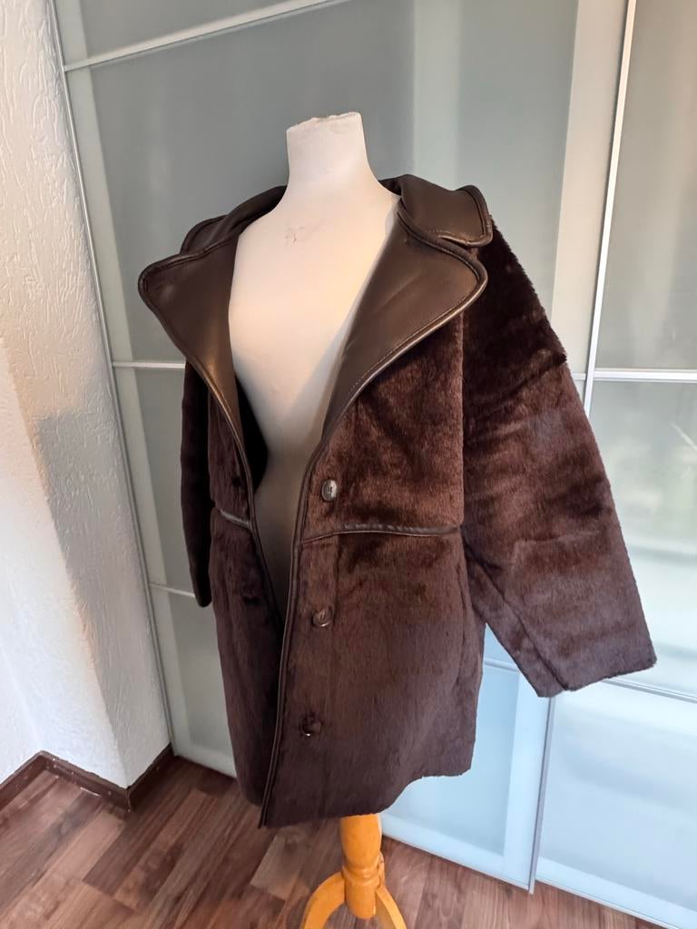Nieuwe teddy jas - Bruin, Kleding | Dames, Ophalen of Verzenden, Nieuw, Maat 46/48 (XL) of groter, Bruin