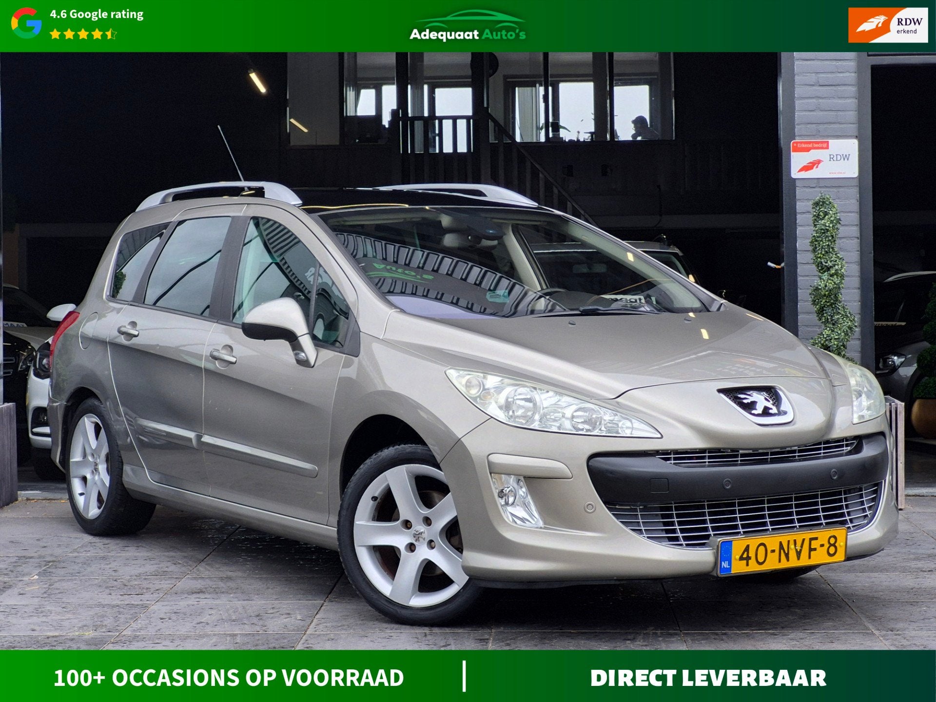 Peugeot 308 SW 1.6 VTi Signature|PANO|Trekhaak|PDC|Cruise, Voorwielaandrijving, Euro 5, Stof, Gebruikt