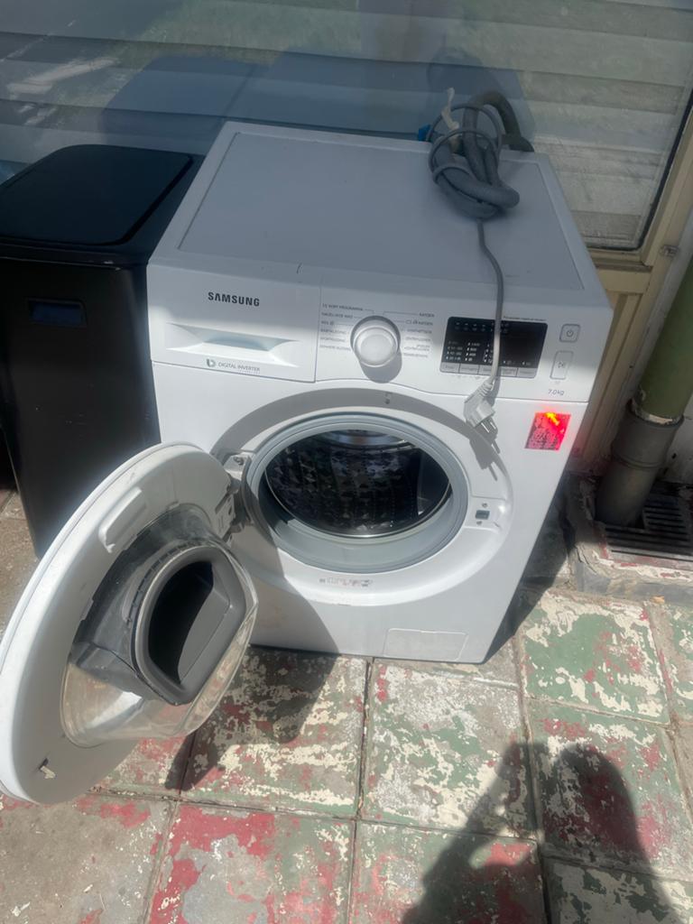 Samsung Wasmachine 7kg - Zo goed als nieuw, Ophalen of Verzenden, Zo goed als nieuw, Voorlader, 85 tot 90 cm