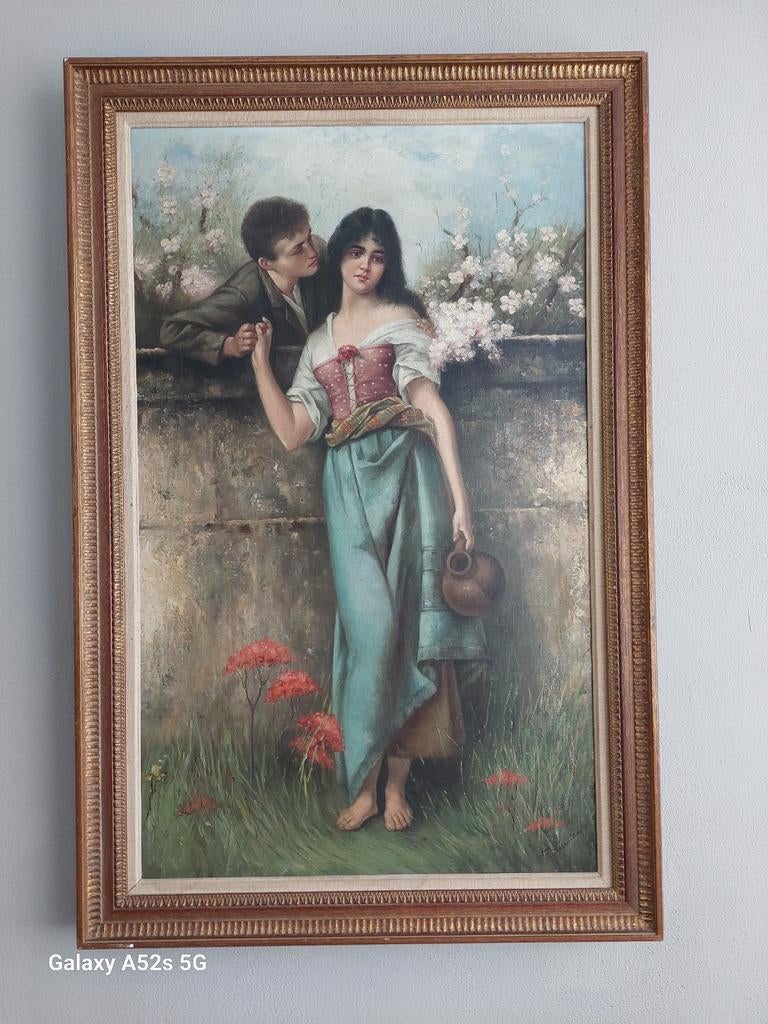 🌸Super mooi Schilderij met een stel romantisch, Ophalen