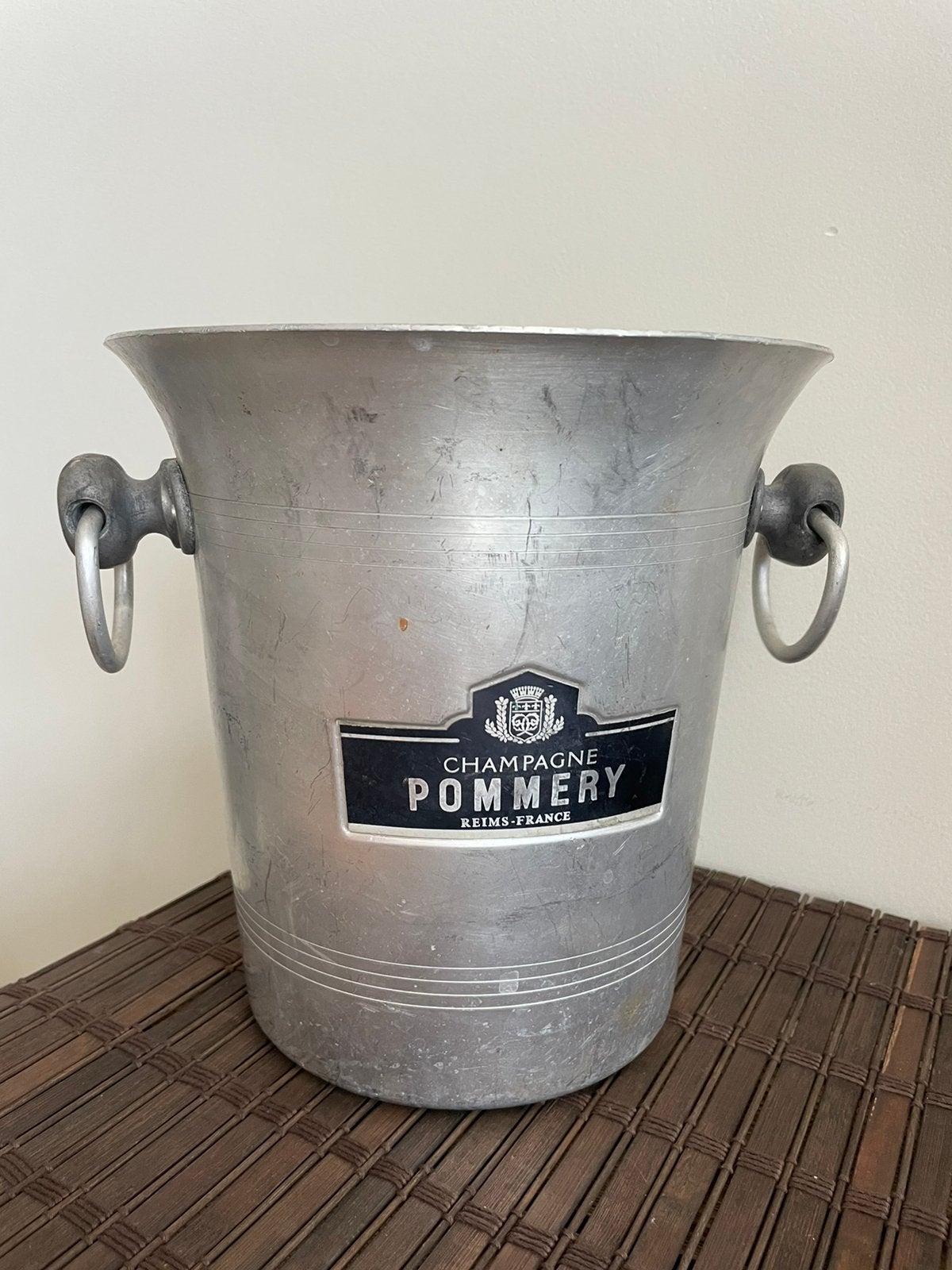 vintage champagne koeler (Pommery), Ophalen, Zo goed als nieuw, Metaal, Minder dan 5 flessen