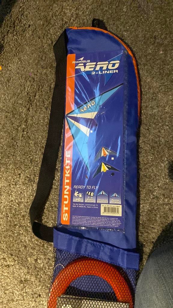 Rhombus Aero 2 liner stuntkite, Ophalen of Verzenden, Zo goed als nieuw