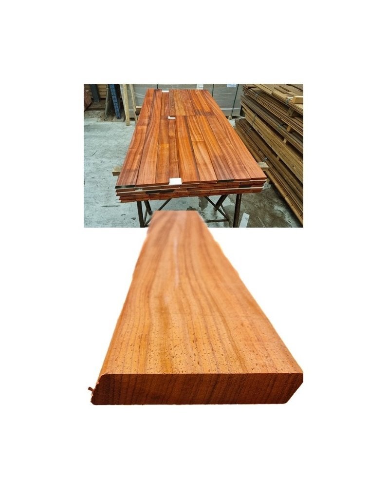 8.88 m2 Hardhout- Rhombus profiel - geschaafd / - nr: HP729, Ophalen, Planken, Nieuw, Hardhout
