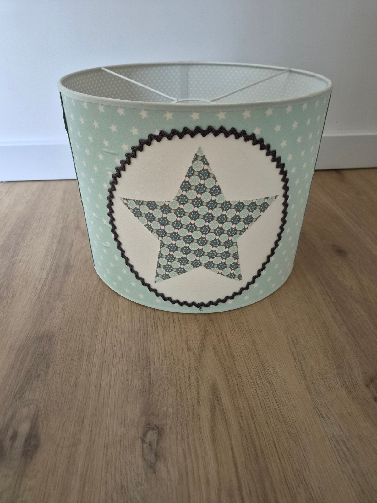 Leuke lampenkap voor kinderkamer met sterren, Ophalen, Zo goed als nieuw, Groen, Rond