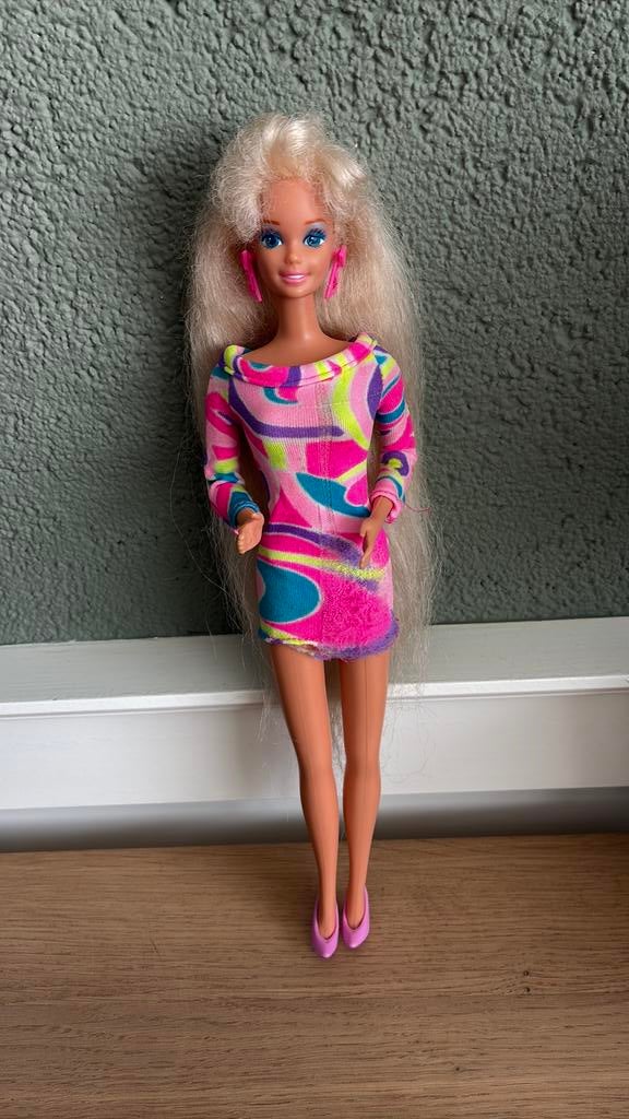 Barbie Mattel totally hair, Ophalen of Verzenden, Gebruikt, Pop
