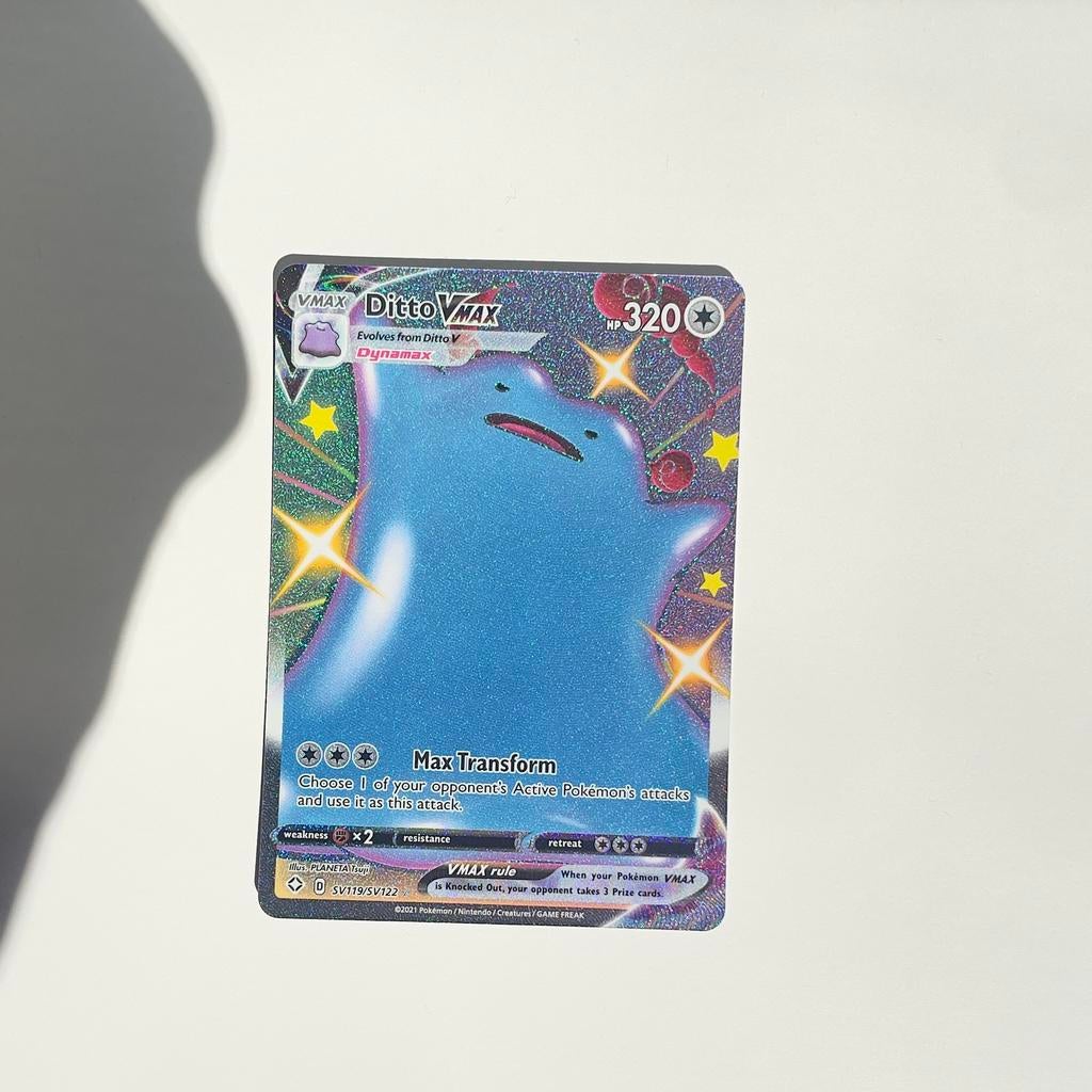 Pokémon Ditto VMAX SV119/SV122 (Shiny) – Shining Fates, Hobby en Vrije tijd, Verzamelkaartspellen | Pokémon, Ophalen, Zo goed als nieuw
