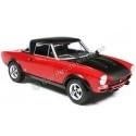 Fiat 124 Abarth 1974 Rood Zwart Modelauto 1/24 Whitebox, Hobby en Vrije tijd, Modelauto's | 1:24, Overige merken, Whitebox, Auto