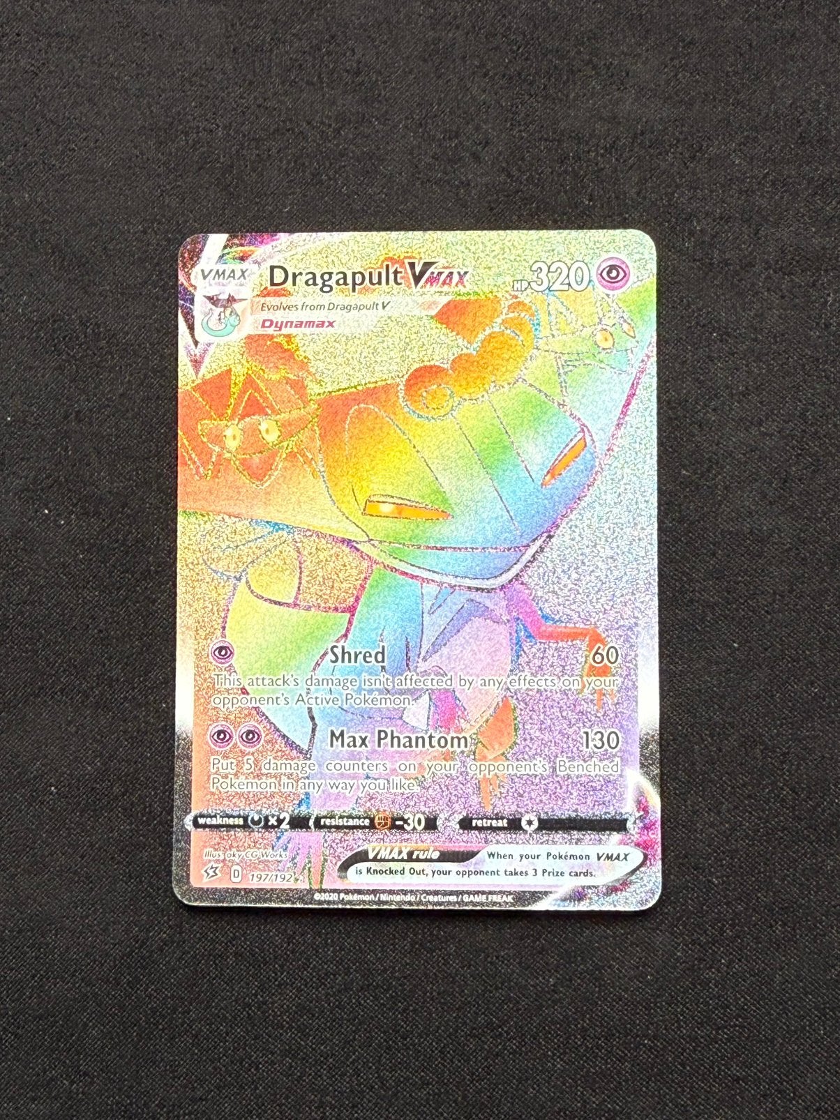 Dragapult VMAX (RCL 197), Ophalen of Verzenden, Zo goed als nieuw