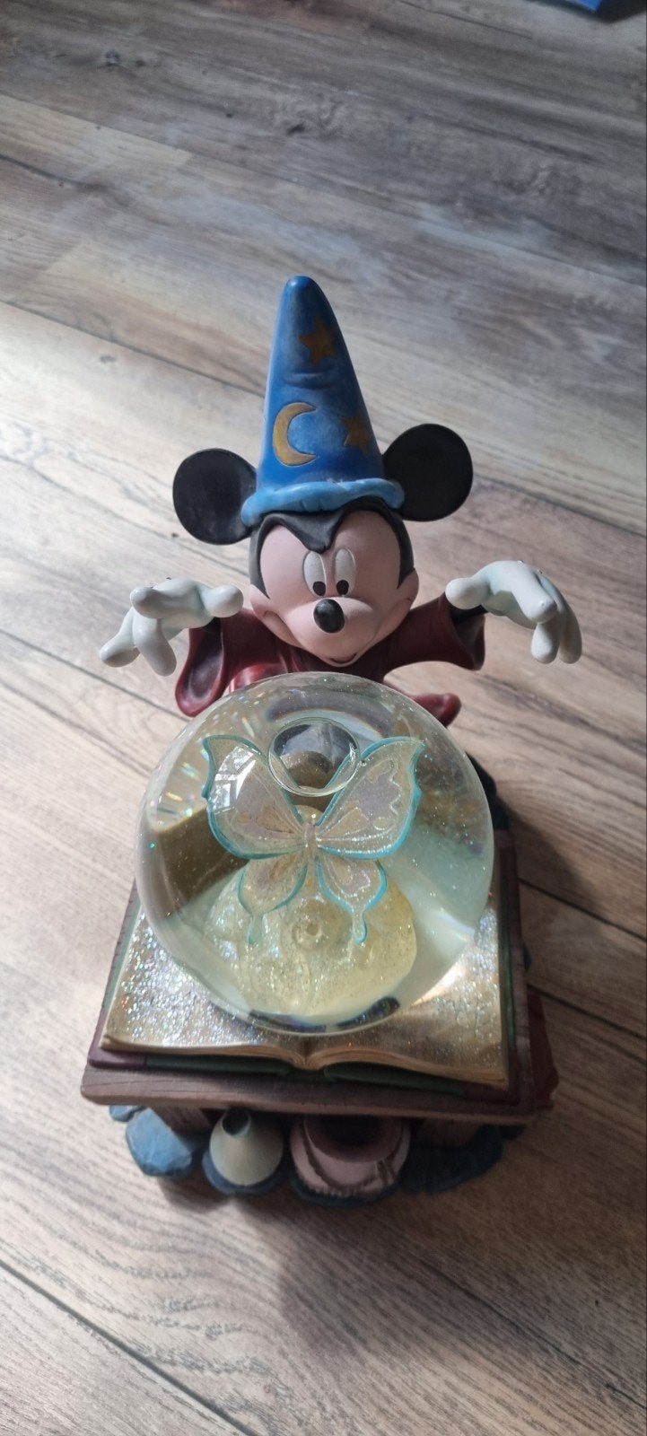 Mickey Mouse Sneeuwbol met Muziek - Fantasia Tovenaar, Ophalen, Mickey Mouse, Gebruikt, Beeldje of Figuurtje