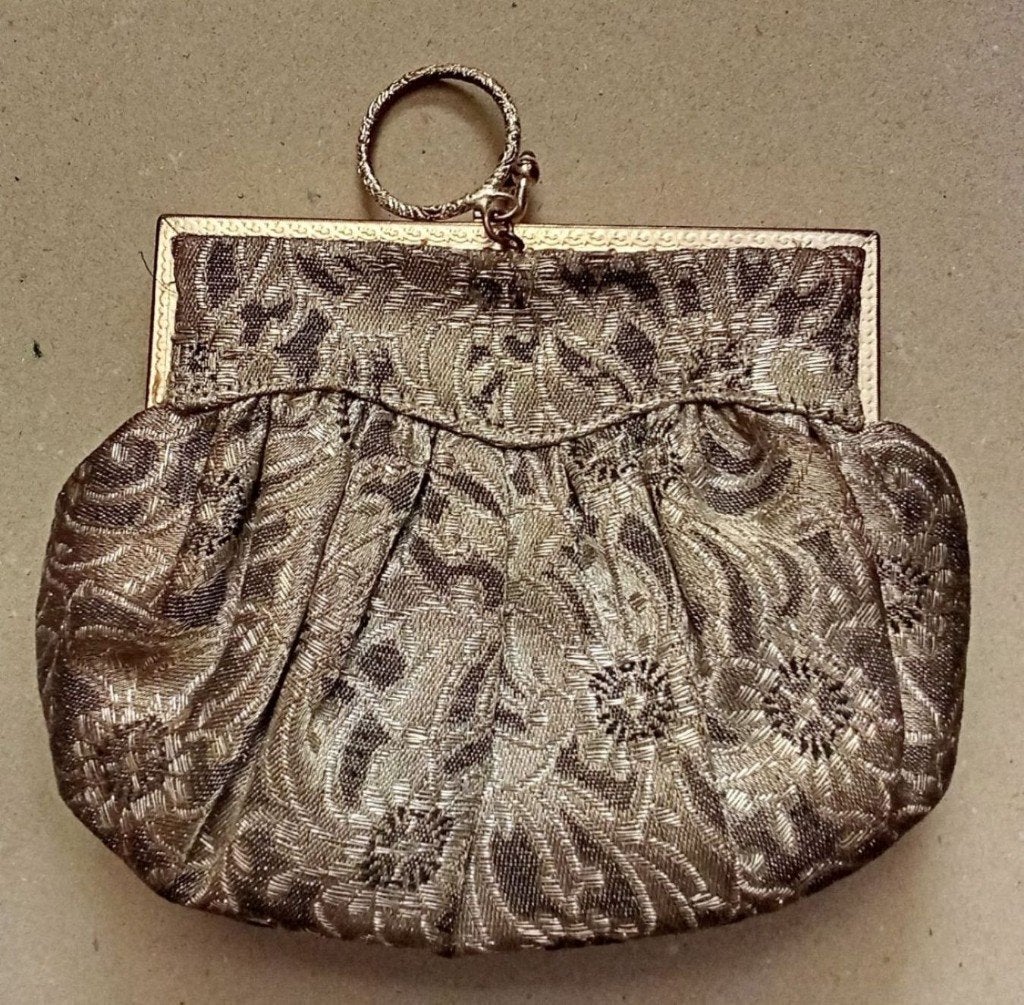 Vintage Avondtasje - Elegant en Tijdloos Design brons/zilver, Ophalen of Verzenden, Gebruikt, Overige typen