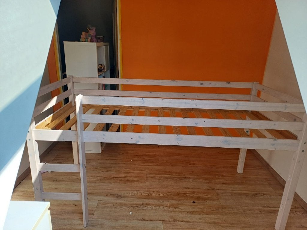 Kinderbed / hoogslaper / bed / halfhoogslaper / minicabinbed, Ophalen, 85 tot 100 cm, Gebruikt, Hoogslaper of Stapelbed