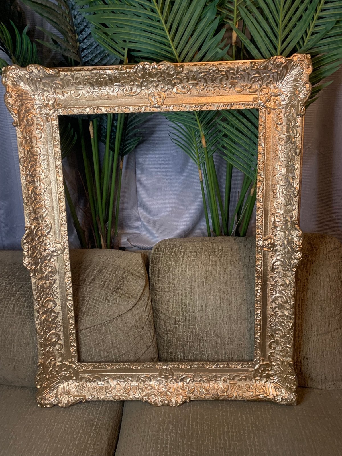 Xxl Gouden Barok Fotolijst - Prachtig Gedetailleerd, Ophalen, Overige materialen, Schilderijlijst, Met sierrand