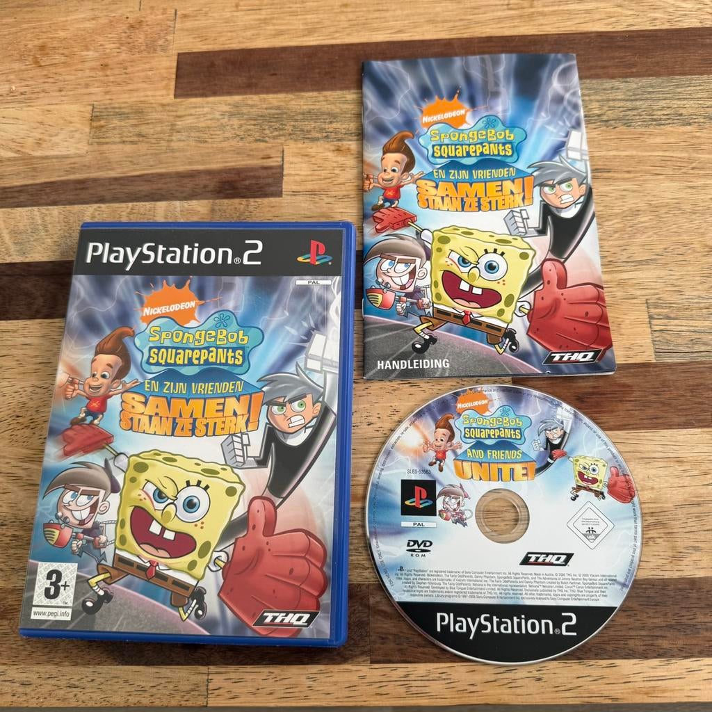 SpongeBob en zijn Vrienden: Samen staan ze sterk  – PS2, Spelcomputers en Games, Games | Sony PlayStation 2, Avontuur en Actie