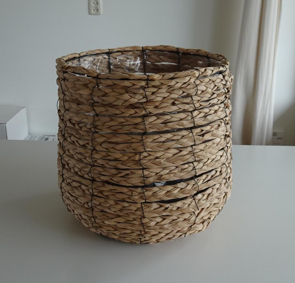 Plantenmand 32 cm Hoog, Overige materialen, Rond, Binnen, Zo goed als nieuw