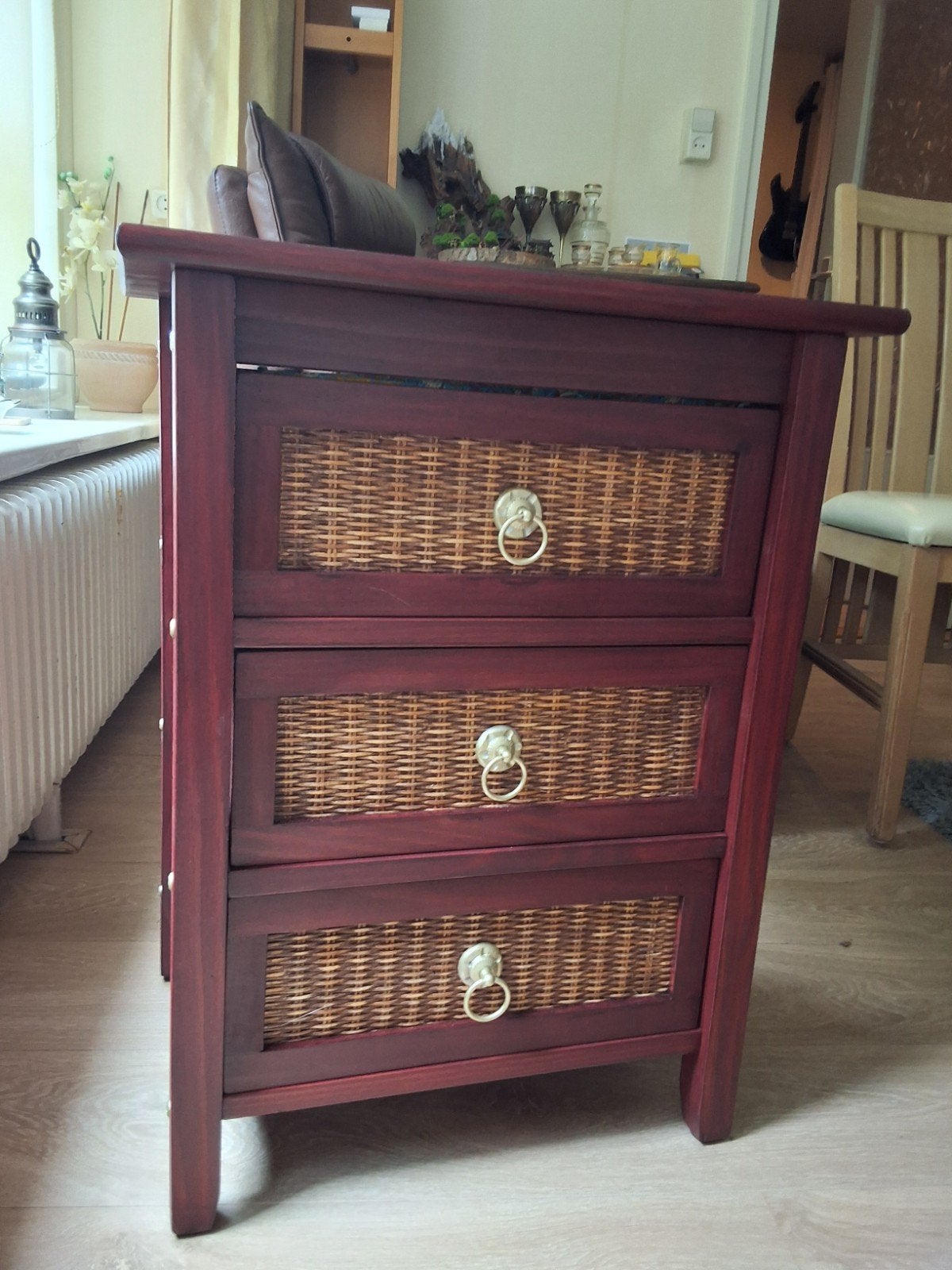 vintage kastje, Ophalen, Teakhout, 50 tot 100 cm, Zo goed als nieuw