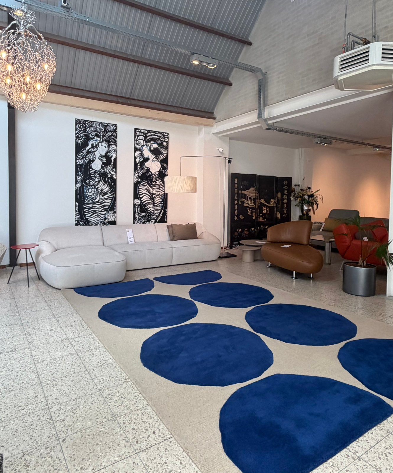 Brink en Campman tapjjt Marimekko Isot Kivek Blue 250 x 350, Ophalen, Blauw, Rechthoekig, Nieuw