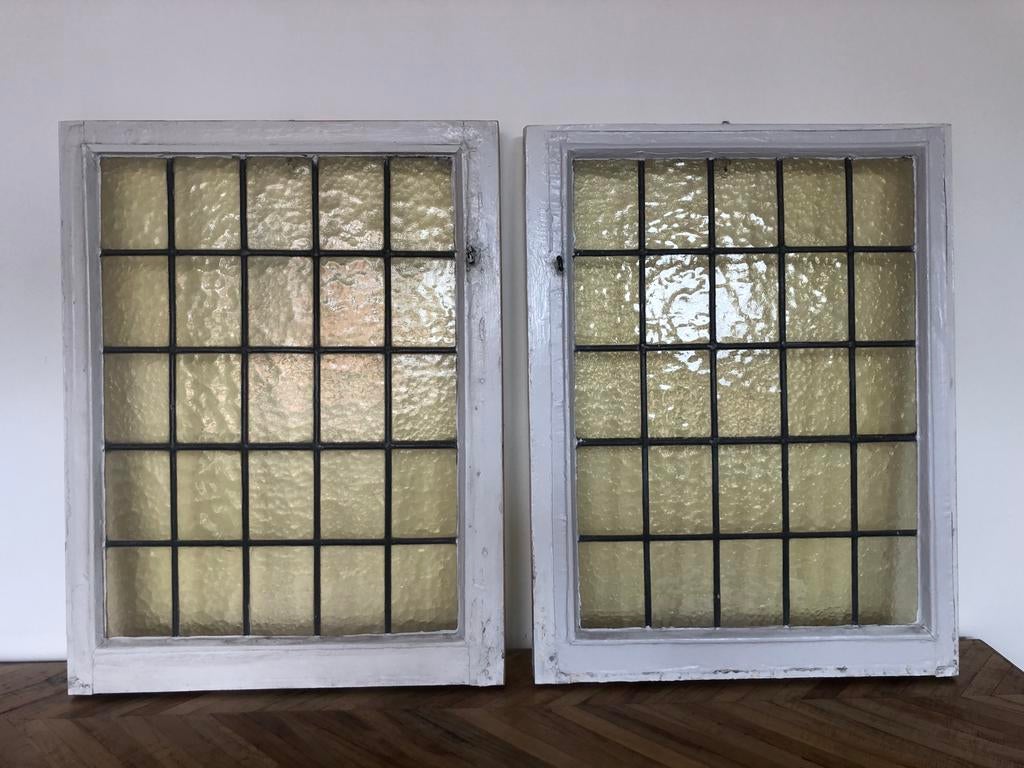 Glas in lood ramen, Doe-het-zelf en Verbouw, Glas en Ramen, Gebruikt, Minder dan 80 cm, Glas in lood, Ophalen