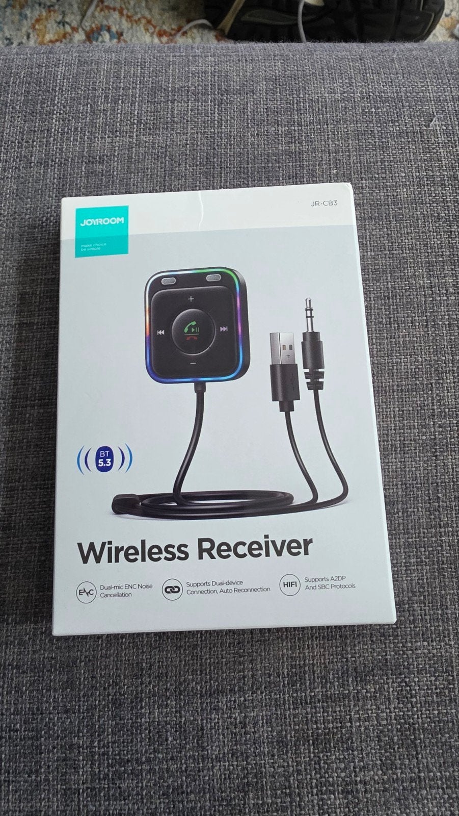 JOYROOM JR-CB3 Bluetooth 5.3 AUX ontvanger – NIEUW, Ophalen of Verzenden, Nieuw