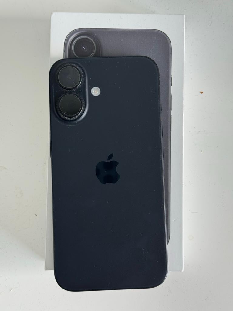 iPhone 16 Zwart 128GB - Zo goed als nieuw, Telecommunicatie, Mobiele telefoons | Apple iPhone, 128 GB, Zwart, IPhone 16, Ophalen of Verzenden